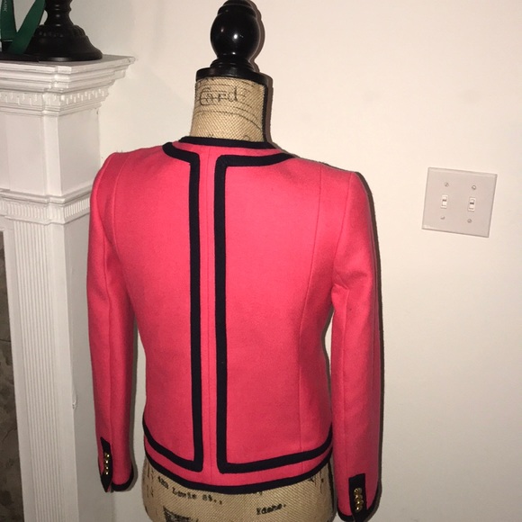 J. Crew wool fuchsia blazer - Picture 2 of 4